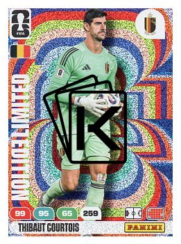 fotbalová kartička World Cup 2026 Adrenalyn XL Limited Edition  Thibaut Courtois (Belgium)