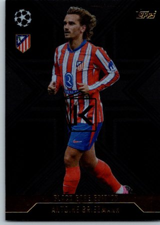 Fotbalová kartička 2024-25 Topps Match Attax EXTRA UEFA Club Competitions Black Edge Edition BLA 2.  Antoine Griezmann (Atlético de Madrid)