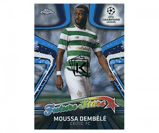 Fotbalová kartička Topps Chrome 2017-18 Champions League Future Stars FS-MD Moussa Dembele Celtic FC
