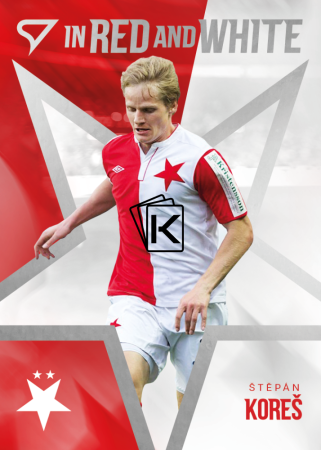 2025-26 SportZoo SK Slavia Praha In Red and White RW-11 Štěpán Koreš