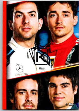2021 Topps Formule 1 Turbo Attax 4 Driver Puzzle