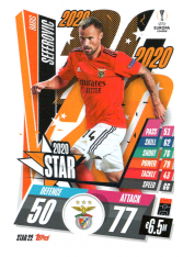 fotbalová kartička 2020-21 Topps Match Attax Champions League STAR22 Haris Seferovic SL Benfica