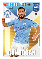 Fotbalová kartička Panini Adrenalyn XL FIFA 365 - 2020 Team Mate 56 Ilkay Gundogan Manchester City