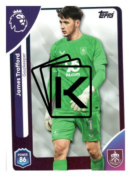 fotbalová kartička 2025-26 Topps  Premier League 308 James Trafford (Burnley)