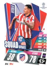 fotbalová kartička 2020-21 Topps Match Attax Champions League Extra Squad Update SU44 Vitolo Atlético de Madrid