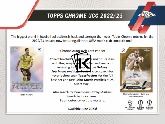 2022-23 Topps Chrome UEFA Club Competition Hobby Box