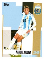 fotbalová kartička 2024-25 Topps Argentina Team Set 3 Nahuel Molina