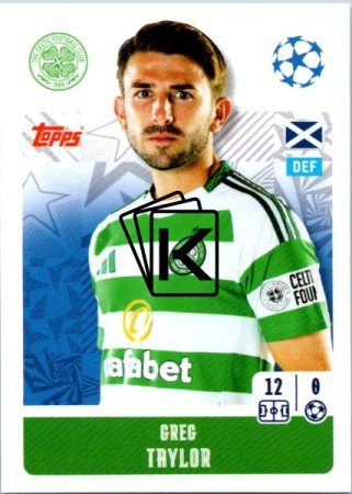 2024-25 Topps Champions League 139 Greg Taylor (Celtic FC)