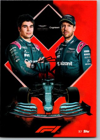2021 Topps Formule 1 Turbo Attax 37 Team Card Aston Martin