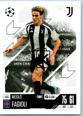 fotbalová kartička 2024-25 Topps Match Attax UEFA Club Competitions 323 Nicolo Faglioli (Juventus)