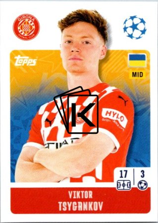2024-25 Topps Champions League 229 Viktor Tsygankov (Girona FC)