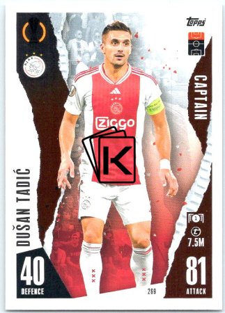 Fotbalová kartička 2023-24 Topps Match Attax UEFA Club Competitions 269 Dušan Tadić AFC Ajax