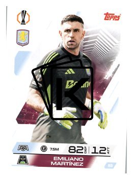 fotbalová kartička 2025-26 Topps Match Attax UCC 83 Emiliano Martínez (Aston Villa)