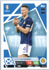 fotbalová karta Topps Match Attax EURO 2024 SCO10 Scott McTominay (Scotland)
