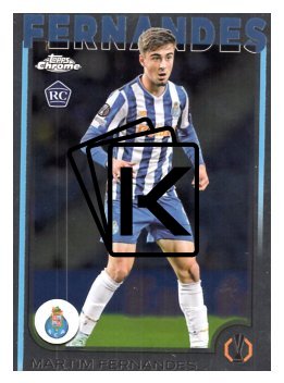 fotbalová kartička 2024-25 Topps Chrome 187 Martim Fernandes, FC Porto RC