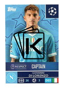 2025-26 Topps Champions League  SSC Napoli 425 Giovanni Di Lorenzo