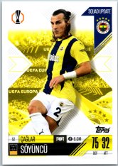 Fotbalová kartička 2024-25 Topps Match Attax EXTRA UEFA Club Competitions Squad Update 52.  Çağlar Söyüncü (Fenerbahçe SK)