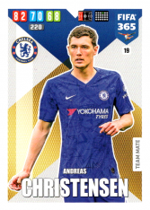 Fotbalová kartička Panini Adrenalyn XL FIFA 365 - 2020 Team Mate 19 Andreas Christensen FC Chelsea