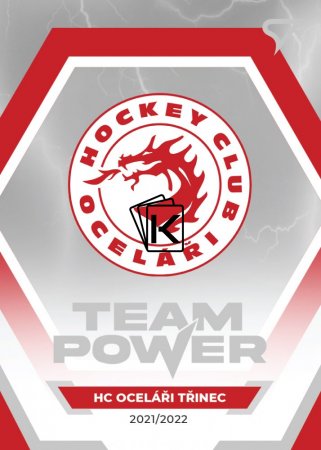 hokejová kartička 2021-22 SportZoo Tipsport Extraliga Team Power TP-2 Týmové Logo HC Oceláři Třinec