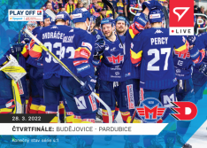 Hokejová kartička SportZoo 2021-22 Live L-125 HC Motor České Budějovice postup do Semifinále