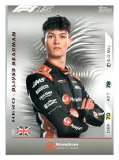 2025 Topps Turbo Attax F1 Moneygram Haas HP 70	Oliver Bearman