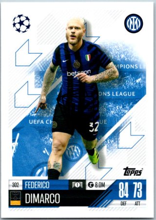 fotbalová kartička 2024-25 Topps Match Attax UEFA Club Competitions 302 Federico Dimarco (FC Internazionale Milano)