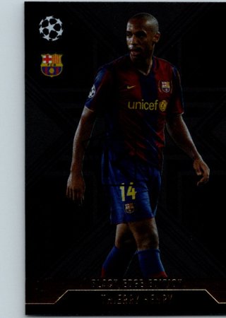 Fotbalová kartička 2024-25 Topps Match Attax EXTRA UEFA Club Competitions Black Edge Edition BLA 7.  Thierry Henry (FC Barcelona)