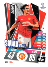 fotbalová kartička 2020-21 Topps Match Attax Champions League Extra Squad Update SU15 Edinson Cavani Manchester United