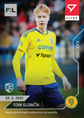 fotbalová kartička SportZoo 2022-23 Live L-074 Tom Slončík FC Trinity Zlín RC /39