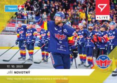 Hokejová kartička SportZoo 2021-22 Live L-028 Jiří Novotný HC Motor České Budějovice