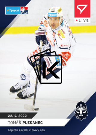 Hokejová kartička SportZoo 2021-22 Live L-133 Tomáš Plekanec Rytíři /55