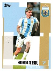fotbalová kartička 2024-25 Topps Argentina Team Set 10 Rodrigo De Paul