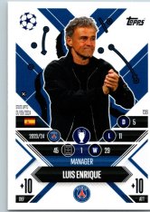 Fotbalová kartička 2024-25 Topps Match Attax EXTRA UEFA Club Competitions Manager Career 128.  Luis Enrique (Paris Saint-Germain)