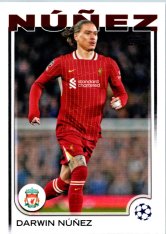 fotbalová kartička 2024-25 Topps UEFA Club Competitions Flagship 89 Darwin Núñez Liverpool FC