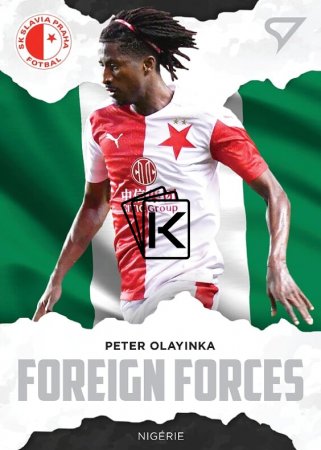 fotbalová kartička SportZoo 2020-21 Fortuna Liga Foreign Forces 15 Peter Olayinka SK Slavia Praha