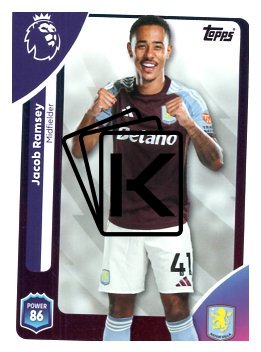 fotbalová kartička 2025-26 Topps  Premier League 29  Jacob Ramsey (Aston Villa)