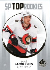 2022-23 Upper Deck SP Authentic SP Top Rookies TR-50 Jake Sanderson - Ottawa Senators