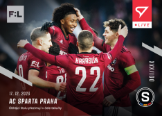 fotbalová kartička 2023-24 SportZoo Fortuna Liga Live L-23 AC Sparta Praha /181