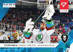 Hokejová kartička SportZoo 2021-22 Live L-123 Gašper Krošelj BK Mladá Boleslav /30