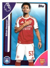 fotbalová kartička 2025-26 Topps  Premier League 11 Ethan Nwaneri (Arsenal)-PARALLEL Blue