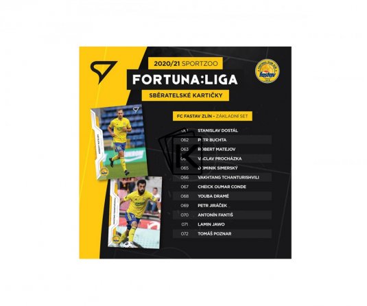 2020-21 SportZoo Fortuna Liga Týmový set FC Fastav Zlín