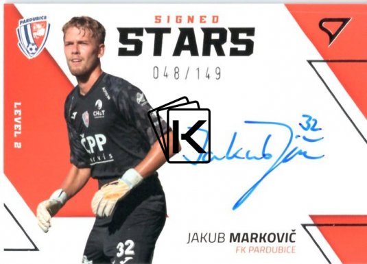 2022-23  Sprotzoo Fortuna Liga Singed Stars Level 2 Jakub Markovič FK Pardubice