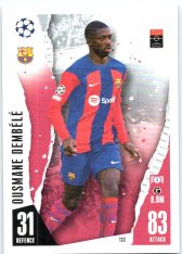 Fotbalová kartička 2023-24 Topps Match Attax UEFA Club Competitions 133 Ousmane Dembélé FC Barcelona