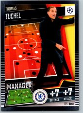 fotbalová kartička 2020-21 Topps Match Attax 101 Champions League 105 Thomas Tuchel Chelsea FC