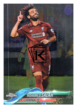 2018-19 Topps Chrome Premier League 100 Mohamed Salah Liverpool FC