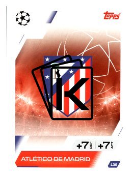 fotbalová kartička 2025-26 Topps Match Attax UCC 136 Team Logo (Atlético de Madrid)