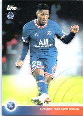 Fotbalová kartička Topps 2021-22 PSG Team Set 5 Nuno Mendes RC