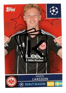 2025-26 Topps Champions League Eintracht Frankfurt 177 Hugo Larsson