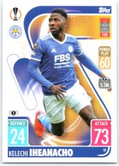 fotbalová kartička 2021-22 Topps Match Attax UEFA Champions 97 Kelechi Iheanacho Leicester City FC