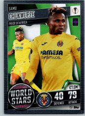 fotbalová kartička 2020-21 Topps Match Attax 101 Champions League World Star 151 Samu Chukwueze Villarreal CF